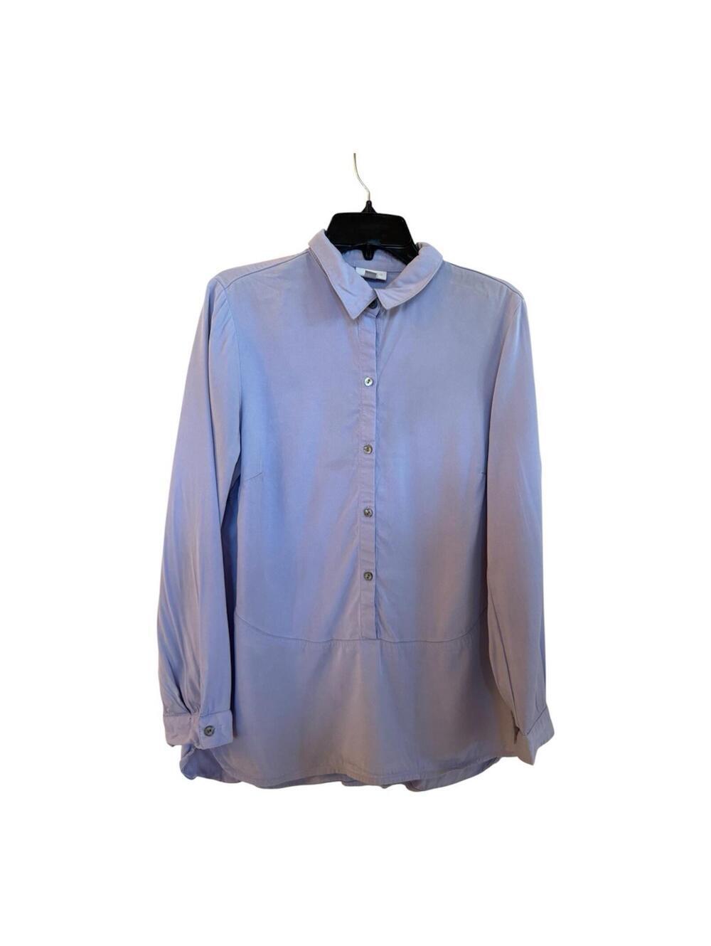 J.Jill violet 1/2 Button Down Shirt Sz.M